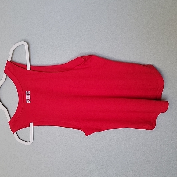 Victoria's Secret Beachy Y2K Summer PINK cut off tank Small - Picture 7 of 7